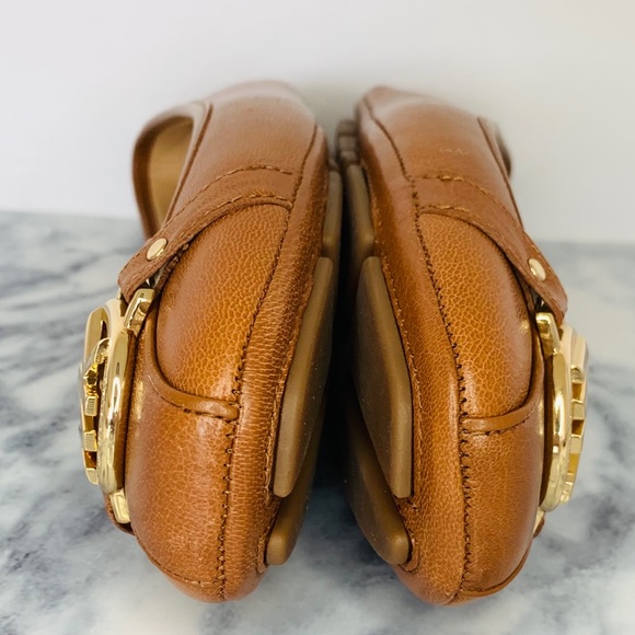 NWOT Michael Kors Fulton Leather Luggage Flats - Picture 8 of 12